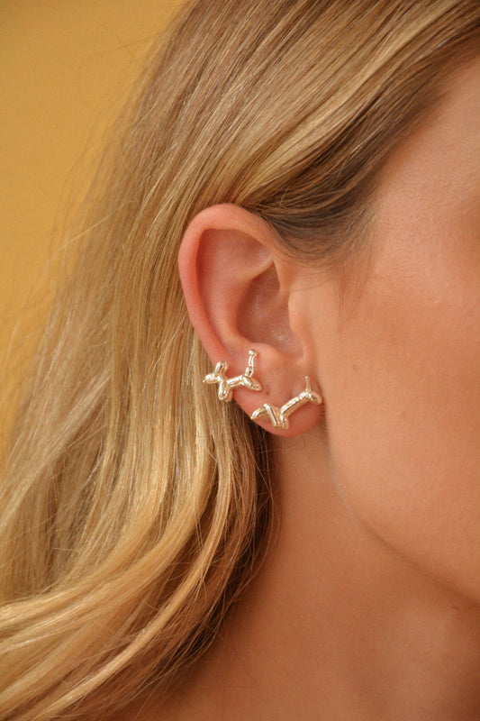 Aretes Salchidog - Silver