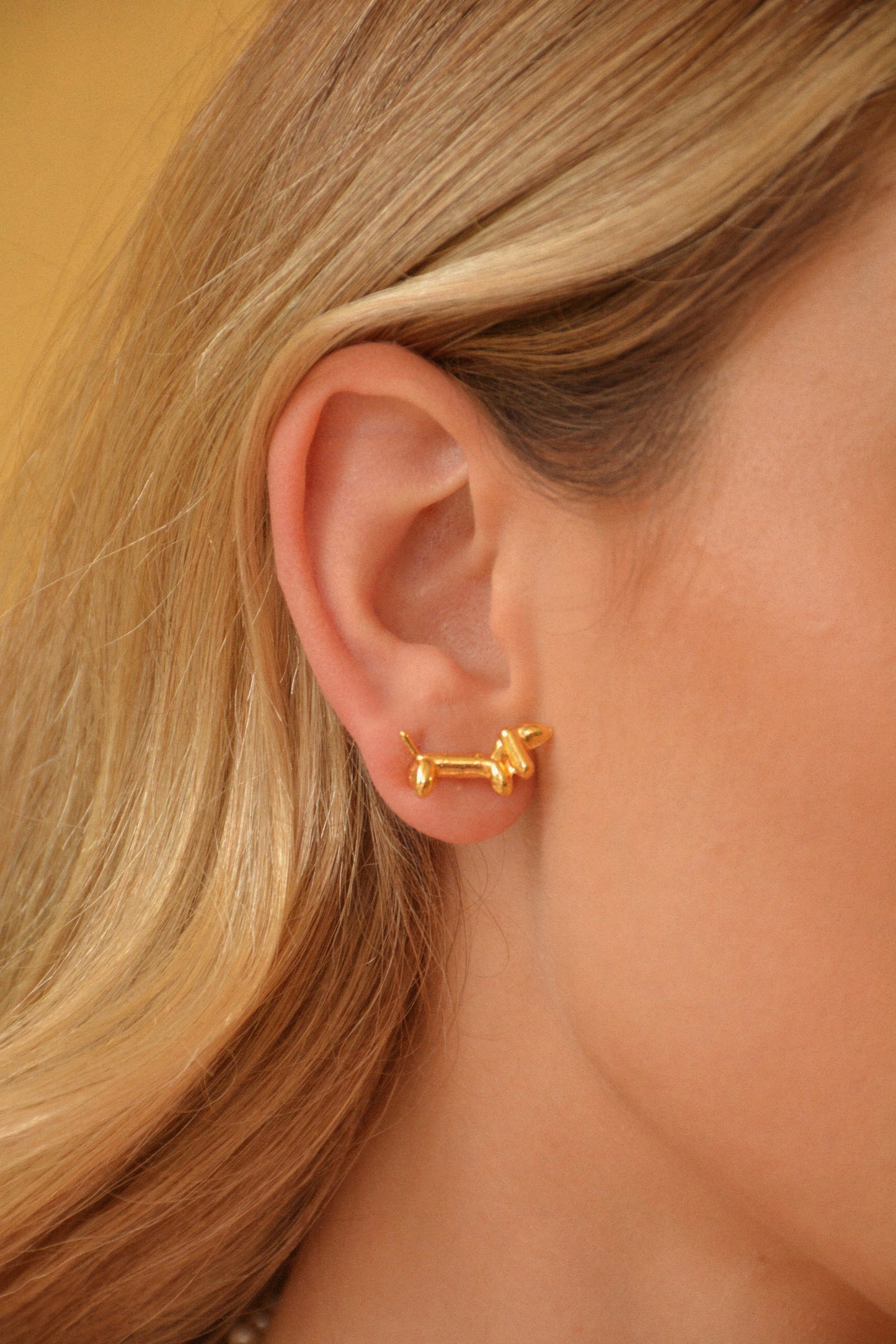 Aretes Salchidog - Gold