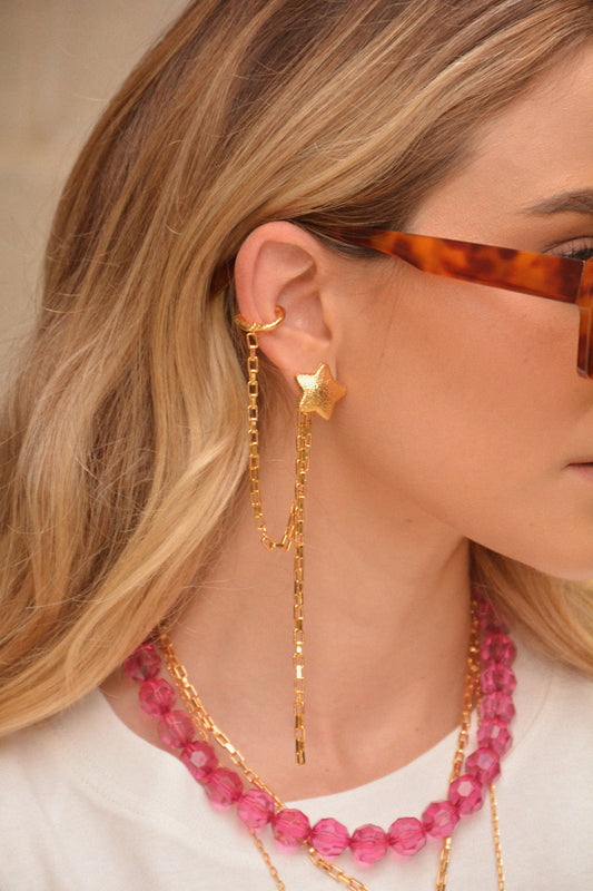 Set Aretes Estrella Fugaz