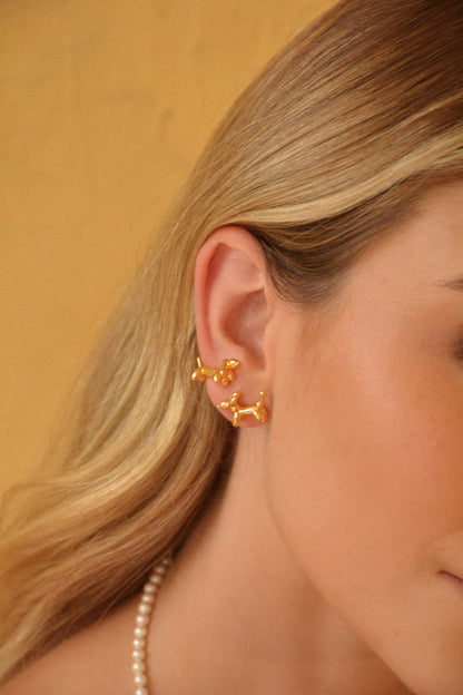 Aretes Salchidog - Gold