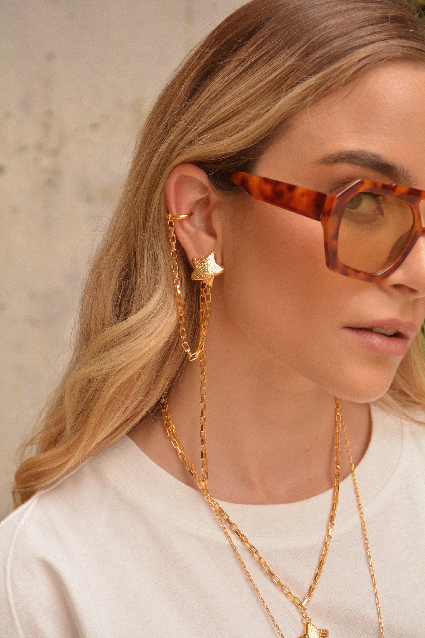 Set Aretes Estrella Fugaz