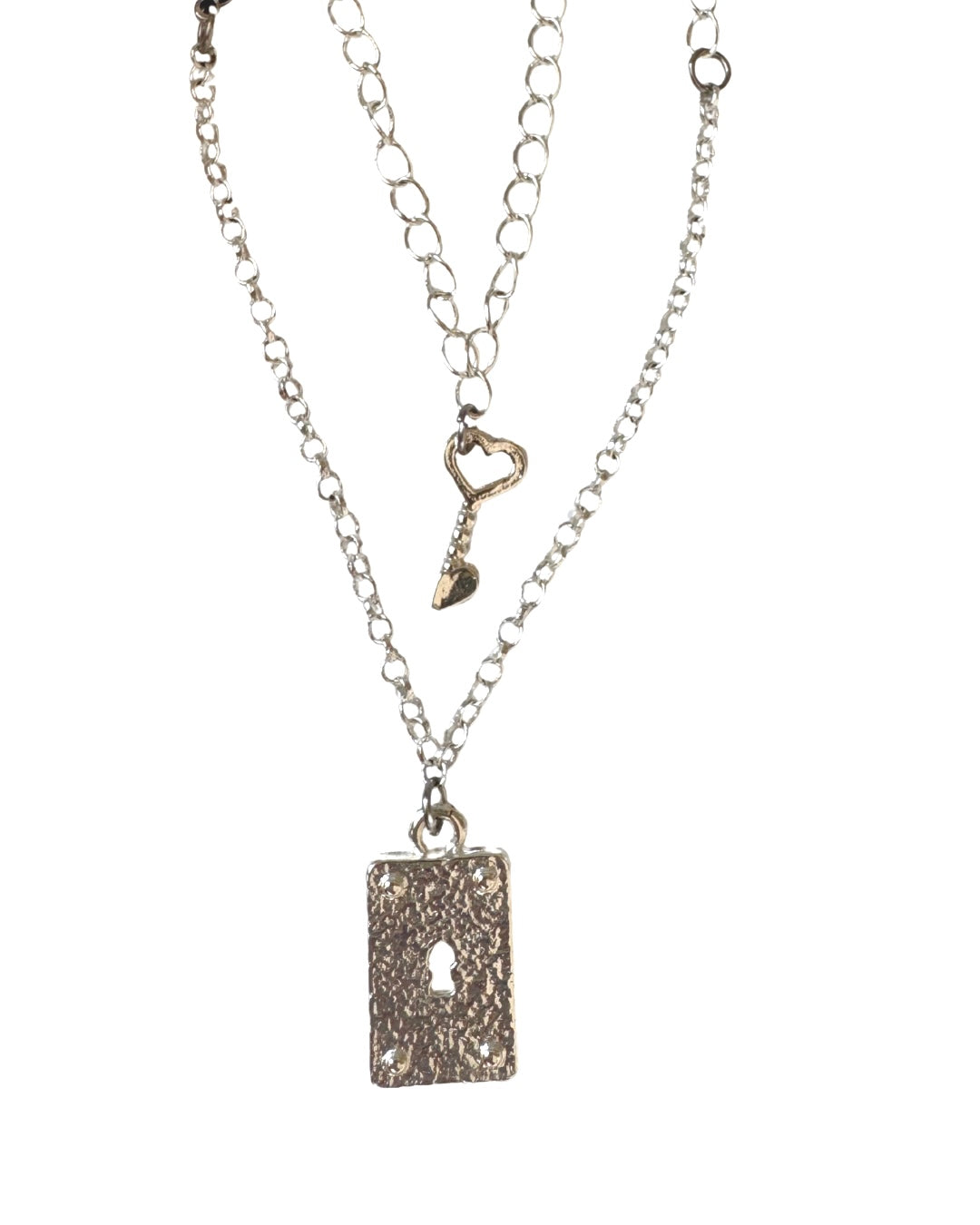 Duo Pulseras Cofre y llave - Silver